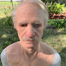 Load image into Gallery viewer, Old Man Mask Halloween Simulation Latex Human Wrinkle Face Mask