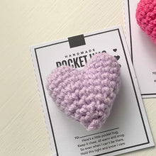 Load image into Gallery viewer, 💜💙💗Pocket Hug Crocheted Heart Small Gift