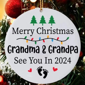 👣See You in 2024 Christmas Tree Ornament