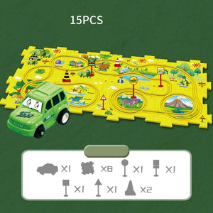 🧩Children's Educational Puzzle Track Car Play Set🧩