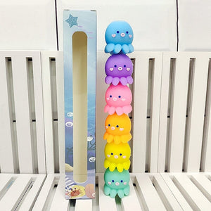 🍄Colorful Octopus Shaped Maker Pens