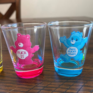 🧸Swear Bears Shot Glasses, 6 Pieces