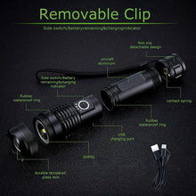 Load image into Gallery viewer, Waterproof laser military flashlight