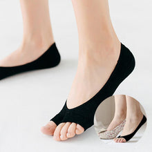 Load image into Gallery viewer, Open-toed Silicone Pad Liner Socks