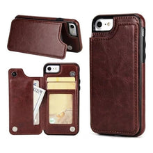 Load image into Gallery viewer, Leather Wallets Phone Case for iPhones, with card slots