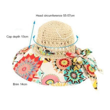 Load image into Gallery viewer, Fashion Hollow Printed Sun Hat