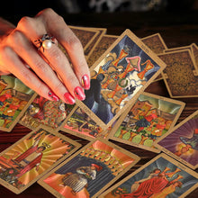 Load image into Gallery viewer, 🎴Explore the Mystical World of Tarot Gold Foil Tarot