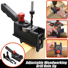 Load image into Gallery viewer, Adjustable Woodworking Drill Hole Set