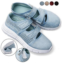 Load image into Gallery viewer, Breathable Mesh Hook Loop Flat Sneakers