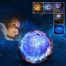 Load image into Gallery viewer, Multifunctional LED Night Light Star Projector Lamp, 5 Sets of Film