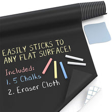 Load image into Gallery viewer, Black Chalkboard Stickers Adhesive Blackboard