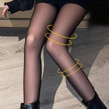 Load image into Gallery viewer, ✨Flawless Legs Fake Translucent Warm Plush Lined Elastic Tights