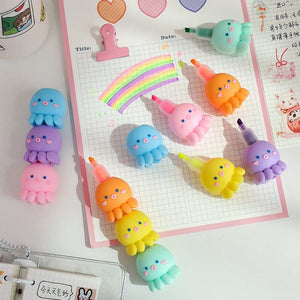 🍄Colorful Octopus Shaped Maker Pens