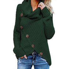 Load image into Gallery viewer, Irregular Ladies High Collar Sweater