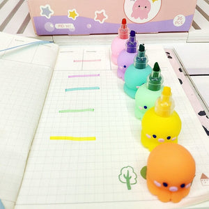 🍄Colorful Octopus Shaped Maker Pens