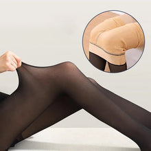 Load image into Gallery viewer, ✨Flawless Legs Fake Translucent Warm Plush Lined Elastic Tights