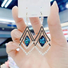 Load image into Gallery viewer, Square Rhombus Hoop Earrings for Women