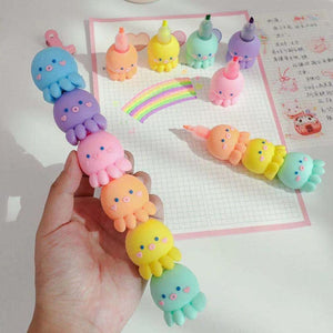 🍄Colorful Octopus Shaped Maker Pens