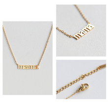 Load image into Gallery viewer, Letter &quot;mama&quot; Pendant Necklace