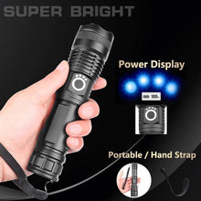 Load image into Gallery viewer, 2023 New Year Limited Time Sale 🎉LED Rechargeable Tactical Laser Flashlight 90000 High Lumens-Buy 2 Free VIP Shipping