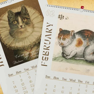 🐱2024 Wall Hanging Calendar, Funny Art Novelty Gift