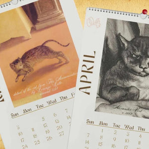 🐱2024 Wall Hanging Calendar, Funny Art Novelty Gift