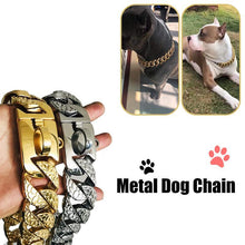 Load image into Gallery viewer, Heavy Duty Metal Chain Collar for Large Dogs