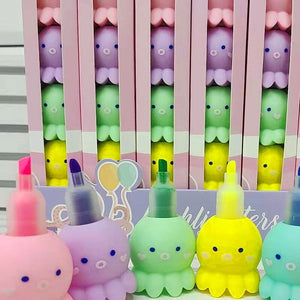 🍄Colorful Octopus Shaped Maker Pens