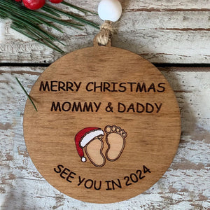 👣See You in 2024 Christmas Tree Ornament