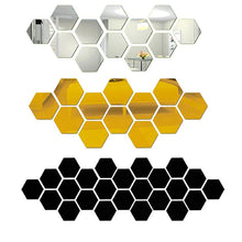 Load image into Gallery viewer, Hexagonal Mirror Wall Sticker