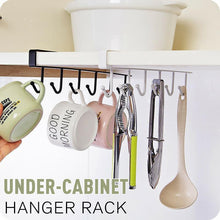 Load image into Gallery viewer, 6 Hooks Under-Cabinet Hanger Rack