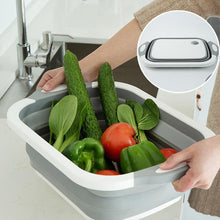 Load image into Gallery viewer, Portable Multi-function Collapsible Dish Tub