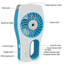 Load image into Gallery viewer, Mini Handheld Water Spray Fan