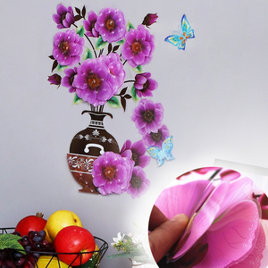 DIY Plant Vase 3D Stereo Stickers Self-Adhesive