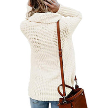 Load image into Gallery viewer, Irregular Ladies High Collar Sweater