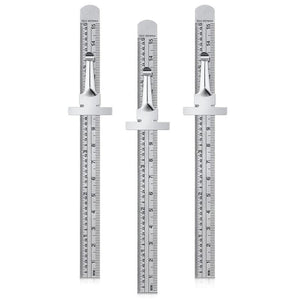 Stainless Steel Ruler with Detachable Clip