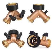 Load image into Gallery viewer, Garden Two-Way All Copper Ball Valve