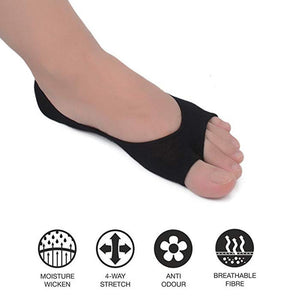 Open-toed Silicone Pad Liner Socks