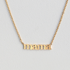 Letter "mama" Pendant Necklace