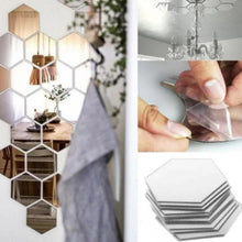 Load image into Gallery viewer, Hexagonal Mirror Wall Sticker