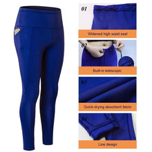 Load image into Gallery viewer, High Waist Yoga Pants with Telescopic Drawstring