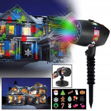 Load image into Gallery viewer, Christmas Halloween Home Decoration Projector Lights (12 Patterns)