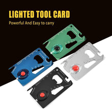 Load image into Gallery viewer, EDC Multifunctional Card with Led Light