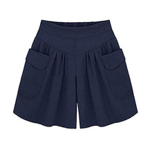 Load image into Gallery viewer, Loose Soft Cotton Wide Leg Pocket Shorts