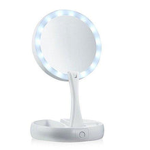 Load image into Gallery viewer, Hirundo LED Folding Makeup Mirror