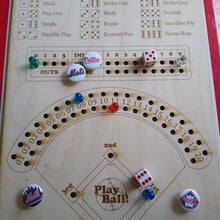 Load image into Gallery viewer, Baseball Dice Board Game