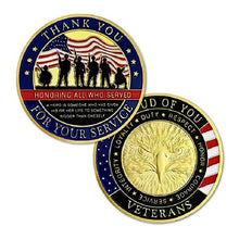 Load image into Gallery viewer, (Pre-sale) ”Thank You for Your Service“ Souvenir Coin