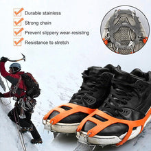 Load image into Gallery viewer, 18 Teeth Stainless Steel Crampons Slip-resistant Shoes Cover