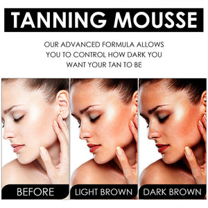 COLOR-CORRECTING HYDRATING TANNING MOUSSE