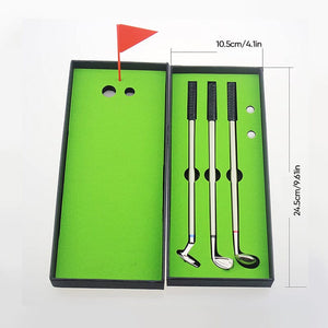 ⛳Funny gift Mini Desktop Golf Set with 3 pens🖊️